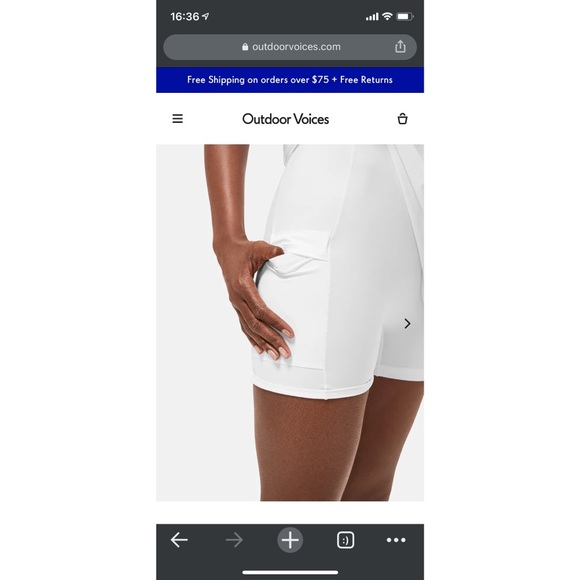 Sold out White Outdoor Voices Exercise Dress ! - Picture 2 of 5